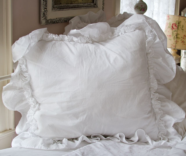 Ruffle Feminine Bedding Shabby Style Pillow Shams Romantic